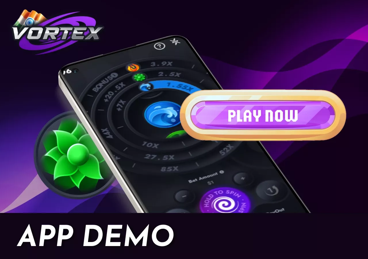 Vortex game app TOC